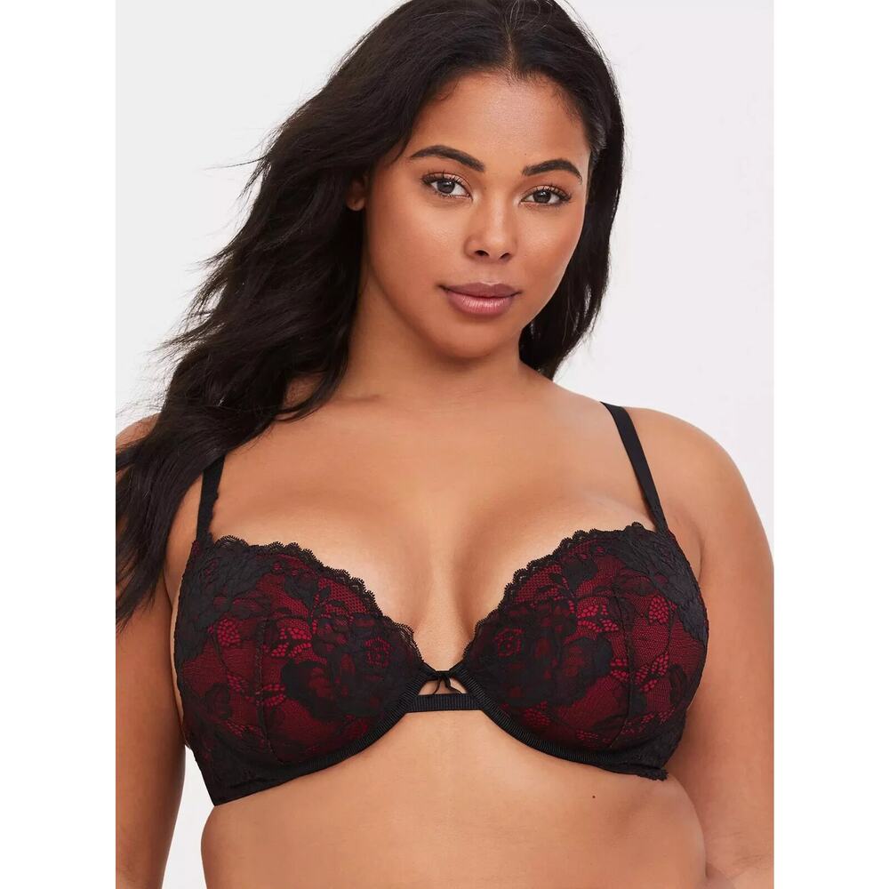 Torrid Curve Removable Strap Push Up Bra Womens 4… - image 2